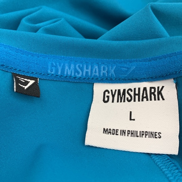 Gymshark Men's Shirt Short Sleeve Turquoise Blue Color Size L - Picture 6 of 11